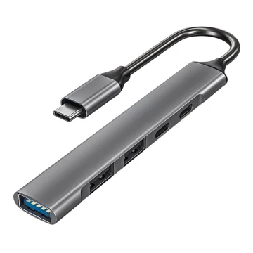 USB-C jaotur 5in1 Power Delivery 100W