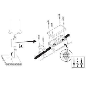 Välivalgusti RINO 1xE27/12W/230V IP54 44 cm must