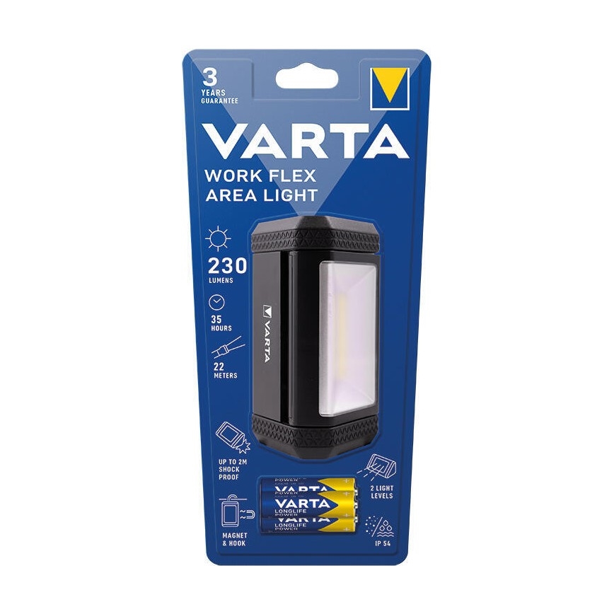 Varta 17648101421 - LED Kaasaskantav taskulamp WORK FLEX AREA LIGHT LED/3xAA IP54