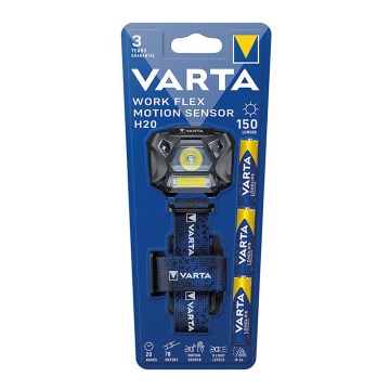 Varta 18648101421 - LED Hämardatav pealamp anduriga WORK FLEX LED/3xAAA IP54