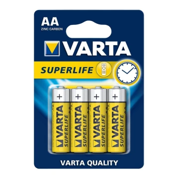 Varta 2006-4 tk Tsink-süsinik patareid SUPERLIFE AA 1,5V