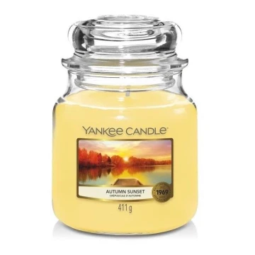 Yankee Candle - Lõhnaküünal AUTUMN SUNSET keskmine 411g 65-75 tundi