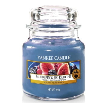 Yankee Candle - Lõhnaküünal MULBERRY & FIG DELIGHT väike 104g 20-30 tundi