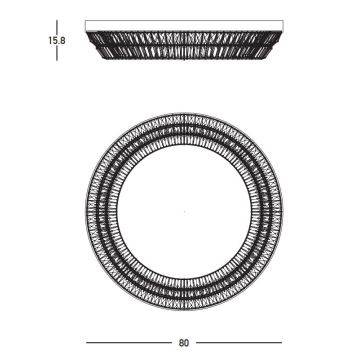 Zambelis 23049 - LED Hämardatav kristallist laevalgusti LED/55W/230V CRI 90 3000K d. 80 cm messing