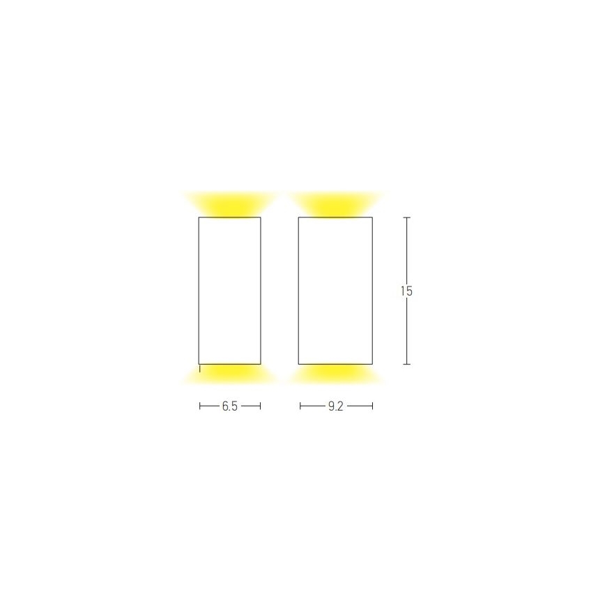 Zambelis E124 - Väli seinavalgusti 2xGU10/15W/230V IP54 antratsiit