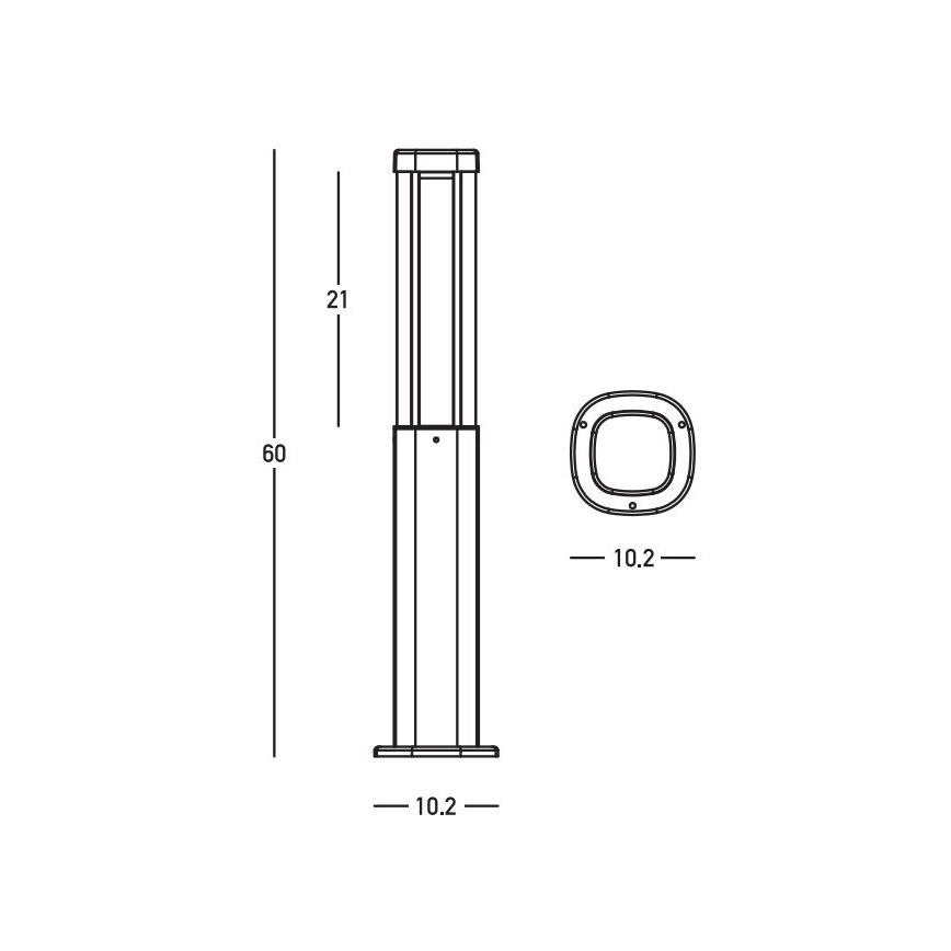 Zambelis E355 - LED Välivalgusti LED/7W/230V 3000K IP54 antratsiit