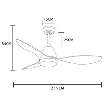 ZEVENTI - LED Laeventilaator MURO LED/18W/230V Wi-Fi Tuya + kaugjuhtimispult