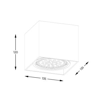 Zuma Line - Kohtvalgusti 1xGU10-ES111/15W/230V must