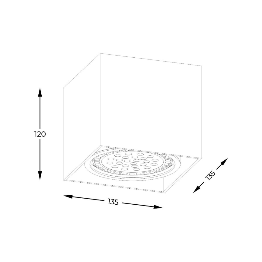 Zuma Line - Kohtvalgusti 1xGU10-ES111/15W/230V must