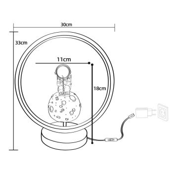 Zuma Line - LED Laualamp lastele LED/4W/230V astronaut/vaik