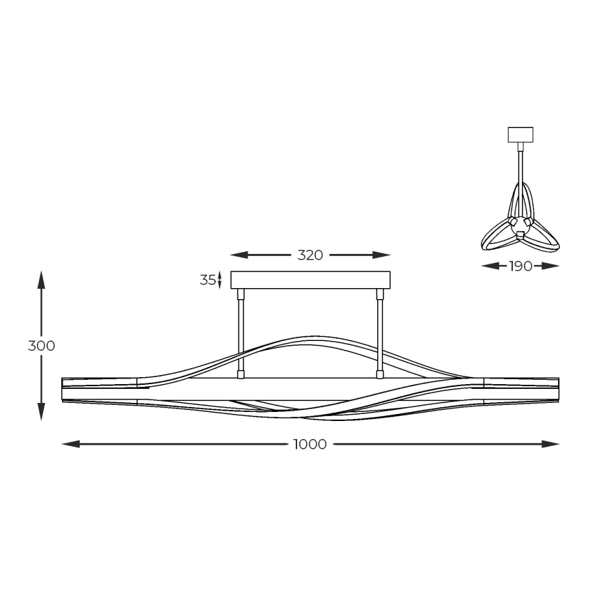 Zuma Line - LED Ripplühter LED/30W/230V