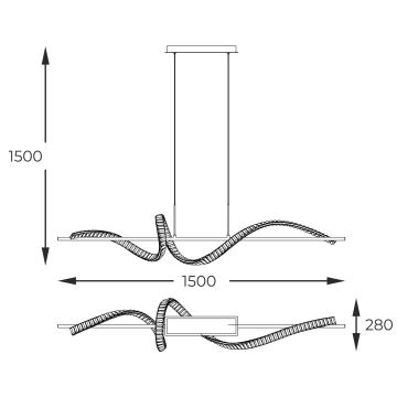 Zuma Line - LED Hämardatav kristall-lühter LED/24,5W/230V 2700-6000K + kaugjuhtimispult