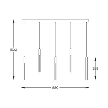 Zuma Line - LED Hämardatav lühter LED/25W/230V