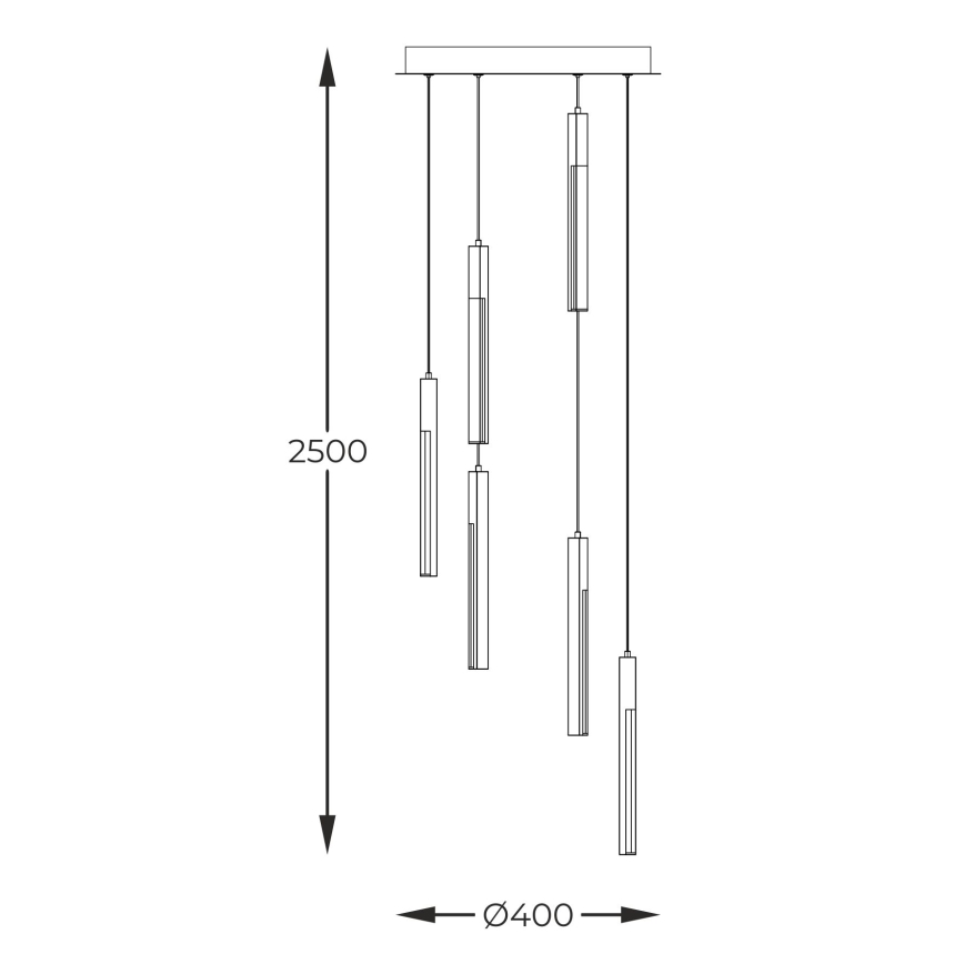 Zuma Line - LED Hämardatav lühter LED/25W/230V