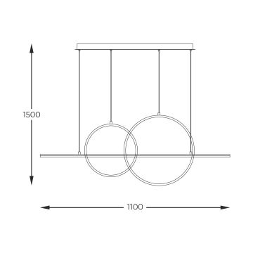 Zuma Line - LED Hämardatav lühter LED/34W/230V kuldne