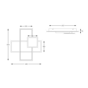 Zuma Line - LED Hämardatav laevalgusti LED/46W/230V must