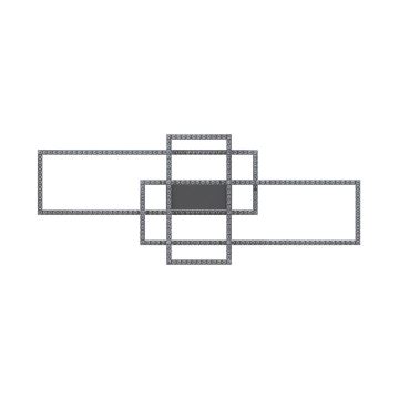 Zuma Line - LED Hämardatav kristallist laevalgusti LED/52W/230V 2700-6000K must + kaugjuhtimispult