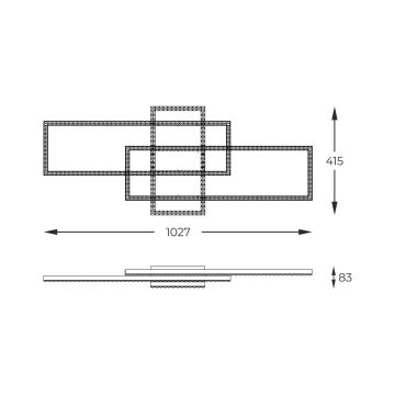 Zuma Line - LED Hämardatav kristallist laevalgusti LED/52W/230V 2700-6000K must + kaugjuhtimispult