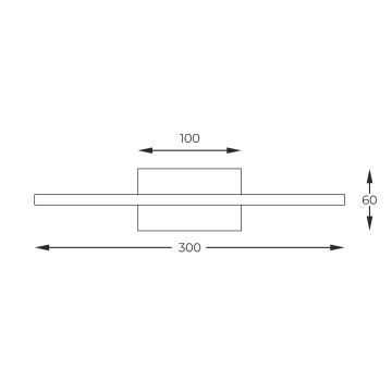 Zuma Line - LED Pildivalgusti LED/7W/230V 30 cm kuldne