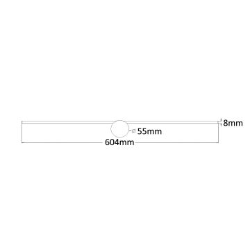 Zuma Line - LED Peeglivalgustus vannituppa LED/8W/230V 60 cm IP44 kroom